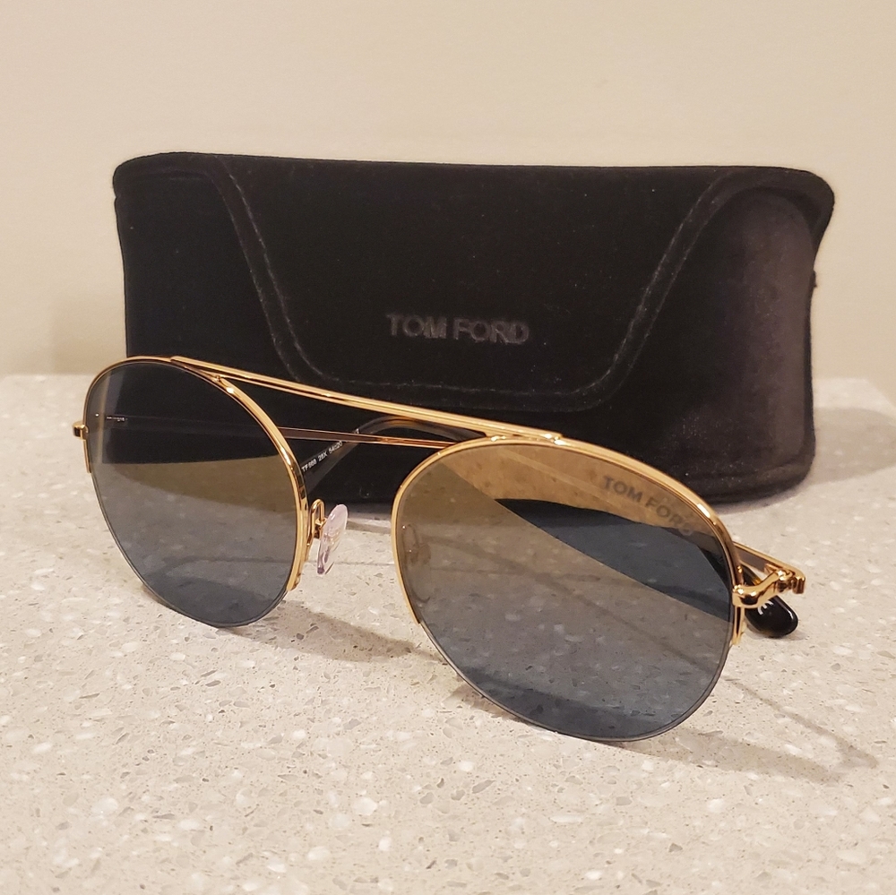 NWT Tom Ford Finn TF668 Aviator Sunglasses